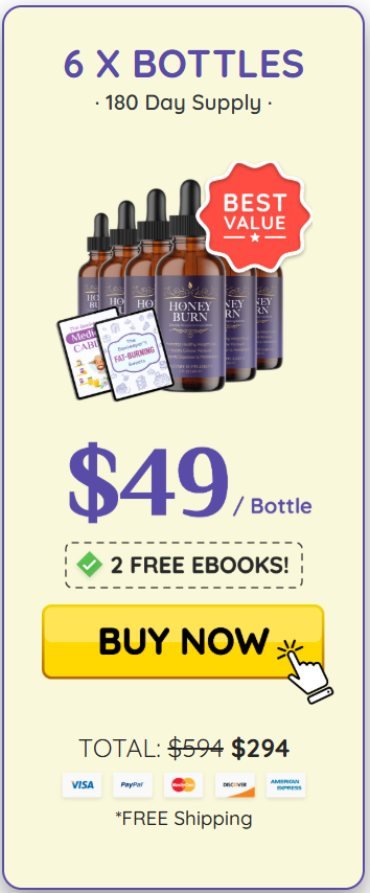 HoneyBurn Buy 6 Bottles